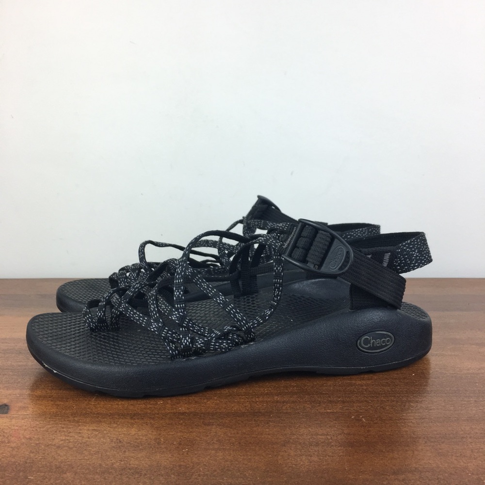 CHACO ZX2 Classic Women's Size 9 SANDAL Boost Black Grey Strappy Performance